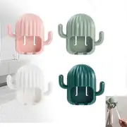 Toothbrush Holder, Wall Mounted Toothbrush Holder, 4pcs Reusable Multifunctional Waterproof Toothbrush Holder Cute Self Adhesive Hooks, Toothbrush Hoo