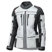 Held Atacama Top Gore-Tex Ladies Motorcycle Textile Jacket, grey-red, Size XL for Women Grey Red