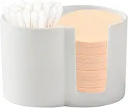 Cotton Swab Dispenser, Cotton Ball Holder,Cotton Round Dispenser,Double Hole Yarn Holder Container - Cotton Swab Dispenser, Cotton Swab Holder, Yarn Holder for Cot