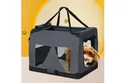 i.Pet Pet Carrier Soft Crate Dog Cat Travel 82x58CM Portable Foldable Car XL