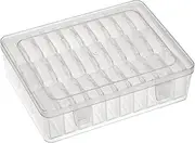[Vaveren] Clear Organizer Box Jewelry Storage Box 30 Small Boxes Empty Transparent Beads Container for Ear Studs Rings Nail Art