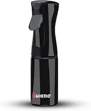 [Swano] Hair Spray Bottle 200ML Black, Empty Continuous Water Mist Bottle for Cleaning, Hair Curling, Plants and Skin Care