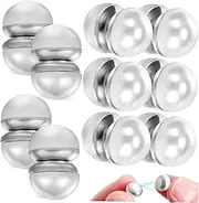 [COLLBATH] Magnetic Buttons for Clothing Round Magnets Closure 10 Pairs Pearl Magnetic Clasp Dress Weights for Wedding Formal Occasions
