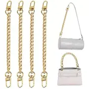 4 Pack Purse Extender Strap Chain Gold Belt Chain for Purse Handbags