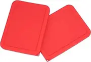LUVCOSY 3 Cup Rectangle Silicone Storage Cover Lids Replacement for Pyrex 7210-PC Glass Bowls, (Container not Included) 2 Pack, Microwave, Dishwasher and Freezer Safe (Cherry Red)