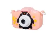 Kids Digital Dual Lens Camera, 4x Zoom and HD Video Recording (Pink)