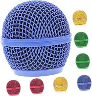Levemolo 8Pcs Microphone Grill Head Replacement Mesh Covers Compatible with Easy Installation Protects Mic for and Wireless Microphones