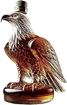 Eagle Whiskey Bottle, 350ml Artistic & Elegant Shaped Whiskey Decanter, Funny Unique Glass Liquor Bottle for Dad Husband, Alcohol Loves Gifts, Eagle Decanter