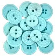 Color Me: Aqua Buttons- Shelly's Buttons - Doll Clothes Sewing Quilting Craft