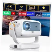 [Auto Focus 4K Support] Smart Projector Wifi Bluetooth with Built-in 500ANSI