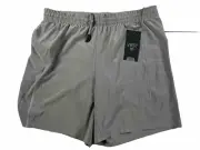 VRST Men's Run 7" Lined Gym Short Size XL Gray Silver Shadow Workout Activewear