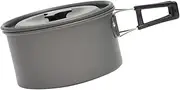 Toddmomy 1 Set Lightweight Non Stick Camping Pot for Outdoor Cooking for Hiking and Picnics Durable High Temperature Material with Storage Bag Present for Outdoor Enthusiasts