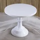 H White Medium European Metal Cake Stand Milk Tea Shop Dessert Snack New