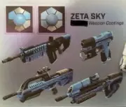 Halo Infinite Zeta Sky Weapon Coating MA40 MK50 BR75 VK78 M41 S7 CQS48 M392 MLRS