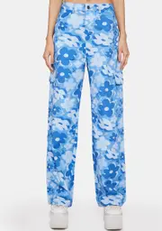 [Lipt The Label] Blue Vacay Floral Cargo Pants