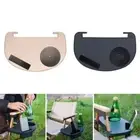 1Pcs Drink Holder Folding Chair Tray Breakfast Side Tray For Outdoor Camping