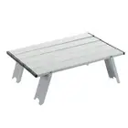(Silver)Portable Camping Folding Table Anti Rust Small Stable Thickened Out EC