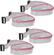 ETHZZLE Double Row 16 Pin Female Connector Cable Gray Ribbon Cable for Digital Cameras