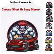 Corvette C7 Model Year Crazy Troll Monster #1 DigiRods Cartoon Car T Shirt S-5X