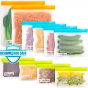Food Storage Zip Press Lock Sandwich Bags Reusable Washable Freezer Safe No BPA