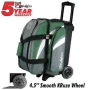KR Cruiser 2 Ball Double Roller Green Bowling Bag