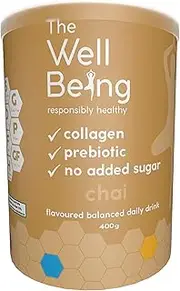 The WellBeing Chai Grass Fed Collagen/Prebiotic/No Added Sugar Beverage
