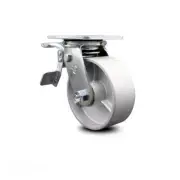5 Inch Semi Steel Swivel Caster with Ball Bearing and Total Lock Brake SCC