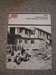 Case 480B Construction King Tractor Loader Backhoe Brochure 12 pg Orig. MINT '74