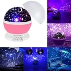 Starry Night Light Projector Star Sky Moon Lamp Kids Baby Bedroom Lights Gift