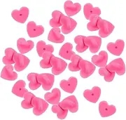 [CORHAD] 200pcs Butterfly Hat Piercing Needle Brooch Backs Brooch Tie Lip Balm Pouches Heart Shape Brooch Clasps Safety Pin Brooch Clasp Pin Party Pink Heart-shaped Rubber