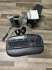 Logitech Deluxe S200 Cordless Desktop Set/ Keyboard, Mouse, Speakers & More