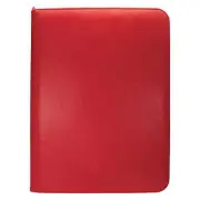 Ultra Pro Binder Vivid 9 Pocket Zippered Red Pro Binder