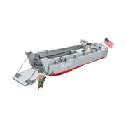 715pc World War 2 LCVP Higgins Boat 1:35 Building Vehicle Figure Toy Kit 8y+