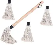 1 Set Replaceable Oil Brush for Barbecue Basting Kitchen Grill Sauce Brush with Long Handle Cleaning for Bbq and Kitchen Use