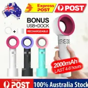 Portable Bladeless Hand Held Cooler Fan USB No Leaf Handy Summer Fan HOT