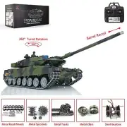 Henglong 1/16 7.0 BB Barrel Recoil Leopard2A6 RC Tank 3889 Metal Track W/Rubbers