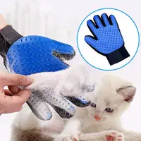 在飛比找蝦皮購物優惠-Dog Pet Grooming Glove Silicon