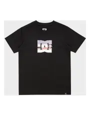 [DC] Metallic Star Short Sleeve T-shirt (8-16 Years) in Black