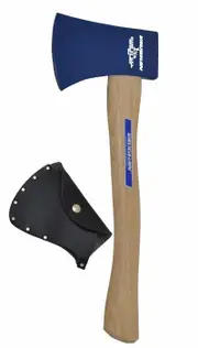 Vaughan SCS114 - Supersteel Camp Axe with Sheath Hickory Handle