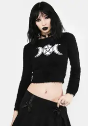 [The Grave Girls] Goddess Fuzzy Sweater
