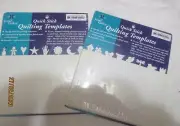 2 NIP June Tailor quick stick quilting templates Garden & Welcome Reusable New
