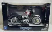 NewRay Triumph Bonneville Die-Cast Motorcycle 1:6 Scale No. 48963 Damaged Box