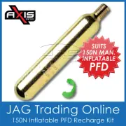 MANUAL INFLATABLE PFD RE-ARM KIT for 150N Life Jacket-33g Cylinder & Safety Clip