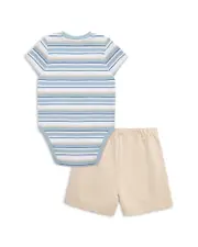 Little Me Boys' Puppy Bodysuit & Shorts Set - Baby