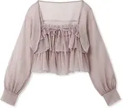 [SNIDEL] SWFB241145 Women's Ruffle Cami & Bolero Set
