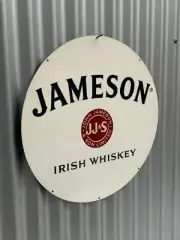 JAMESON IRISH WHISKEY ROUND LARGE METAL SIGN 560 MM DIAMETER FREE POST