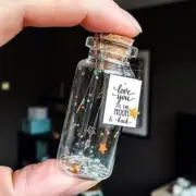 20/100pc 10-50ml Glass Vials Container Bottles with Cork Top Mini Wish Jar Craft