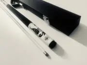Sting Scorpion White Graphite Pool Snooker Billiard Cue and Black Cue Case