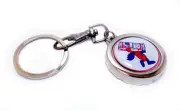 Can Carrying BUDWEISER BUD MAN Beer Can Bottle Cap Opener Key Chain / Key Ring