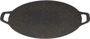 BBQ Griddle Plate Barbecue Pan for Induction Cooktop Round Induction Griddle Pan for Stove Top - Uniform Heat Conduction, Round Non-Stick, for Kitchen Stove, Electric Cooktop, Outdoor Grilling